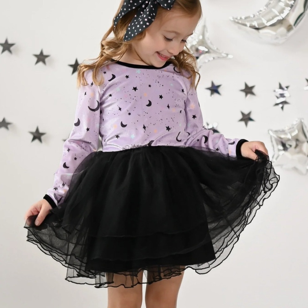 Love & Grow Eerie Eclipse Dress and Bloomer Set 6Y